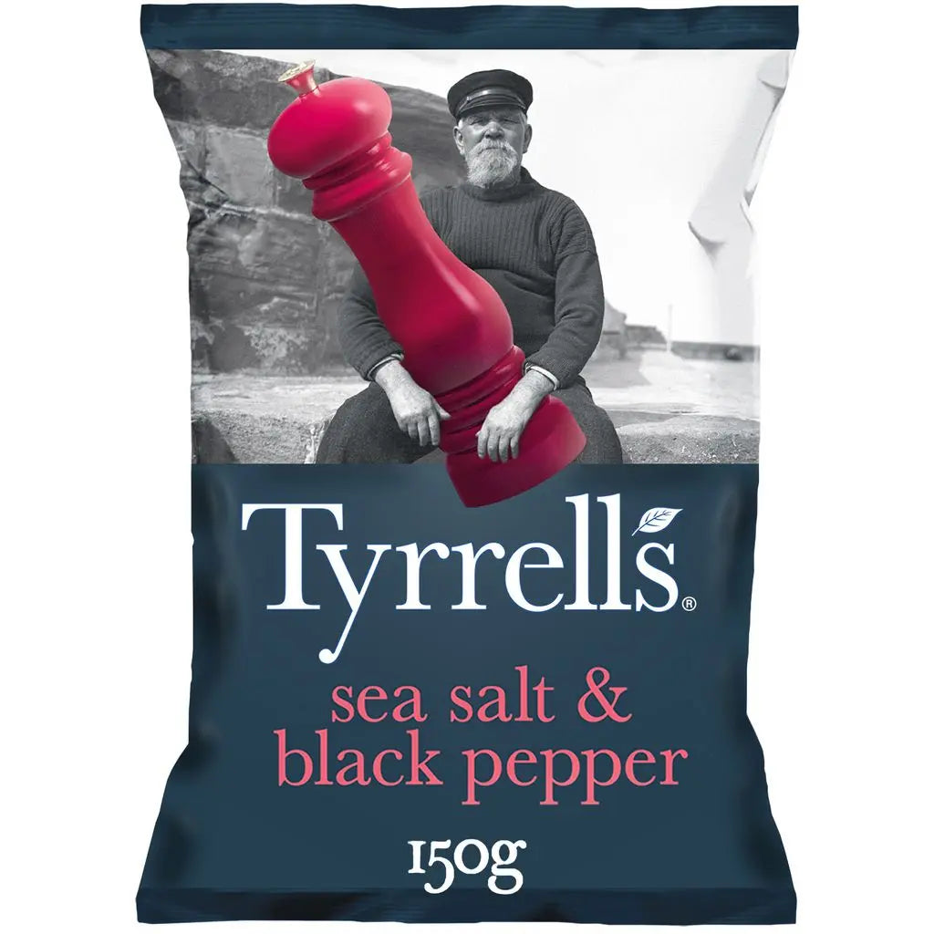 TYRRELL'S Chips Meersalz & schwarzer Pfeffer 150g