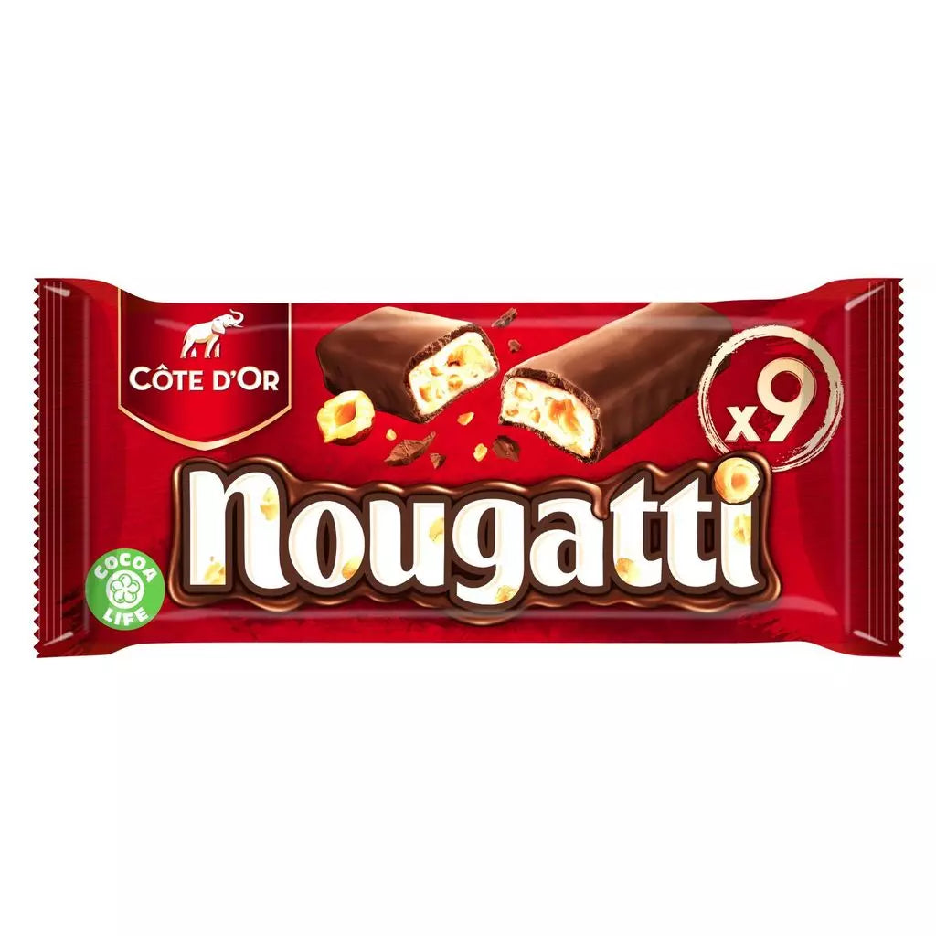 COTE D'OR Nougatti Chocolate Bars with Nougat 270g (9 bars)