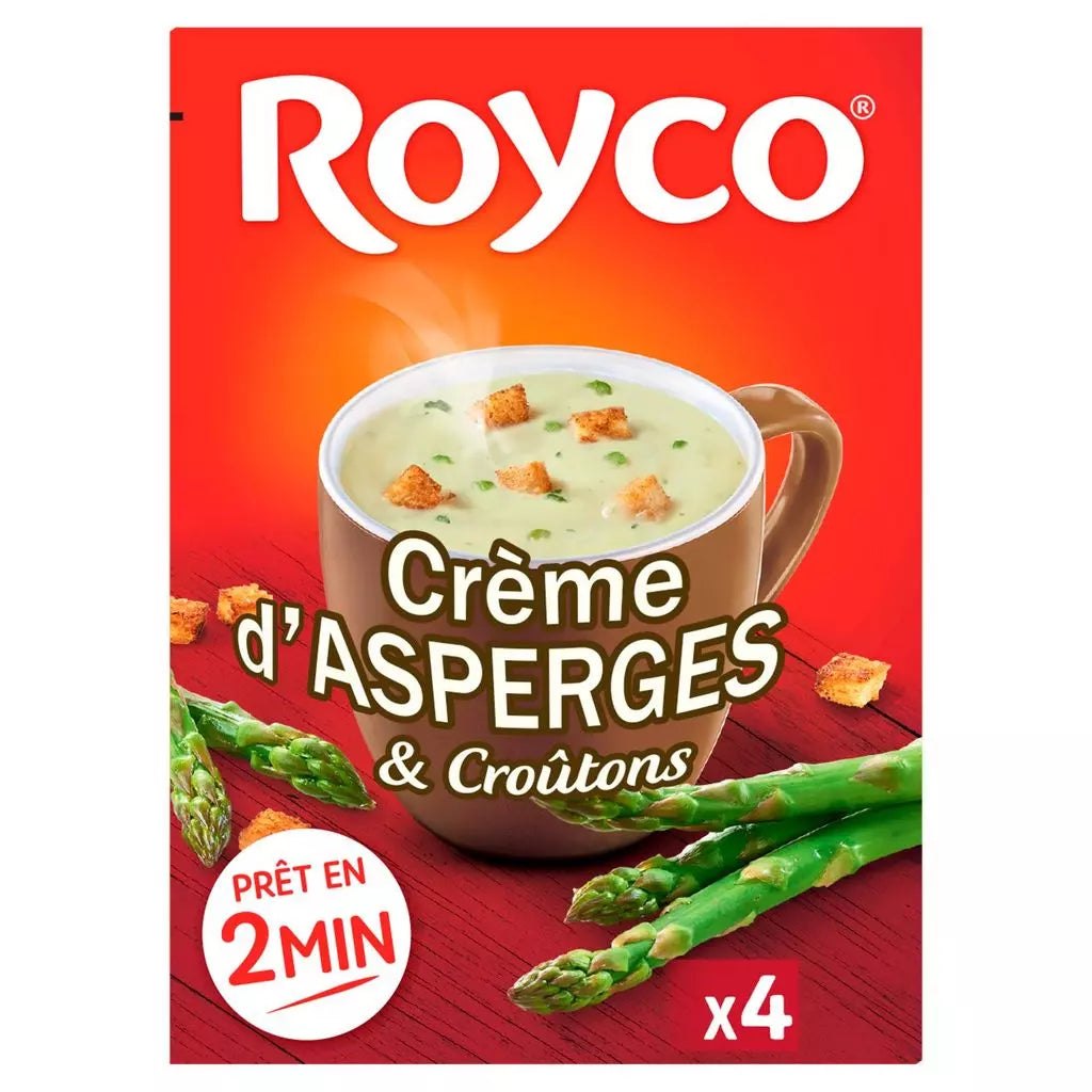 ROYCO Cream of Asparagus Soup with Croutons – 4x20cl