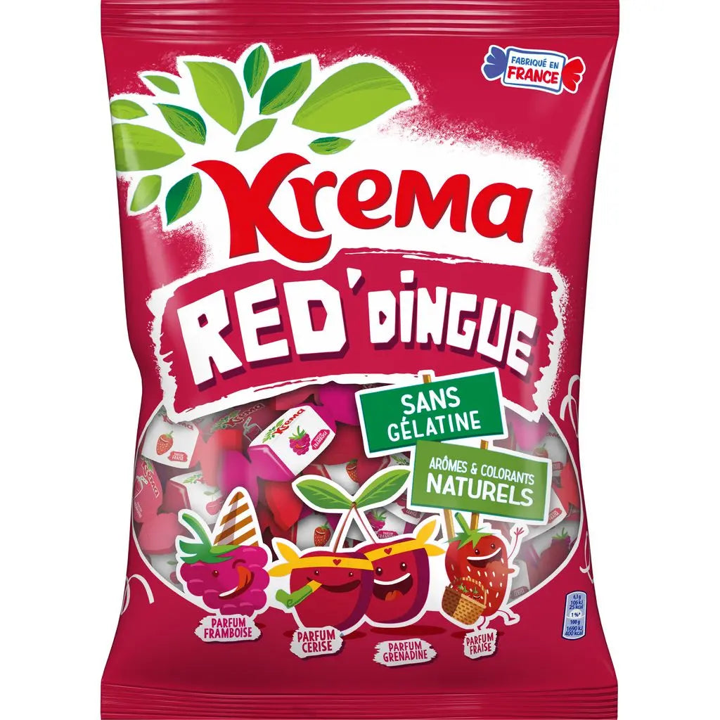 KREMA Red Dingue Bonbons aux fruits rouges 580g