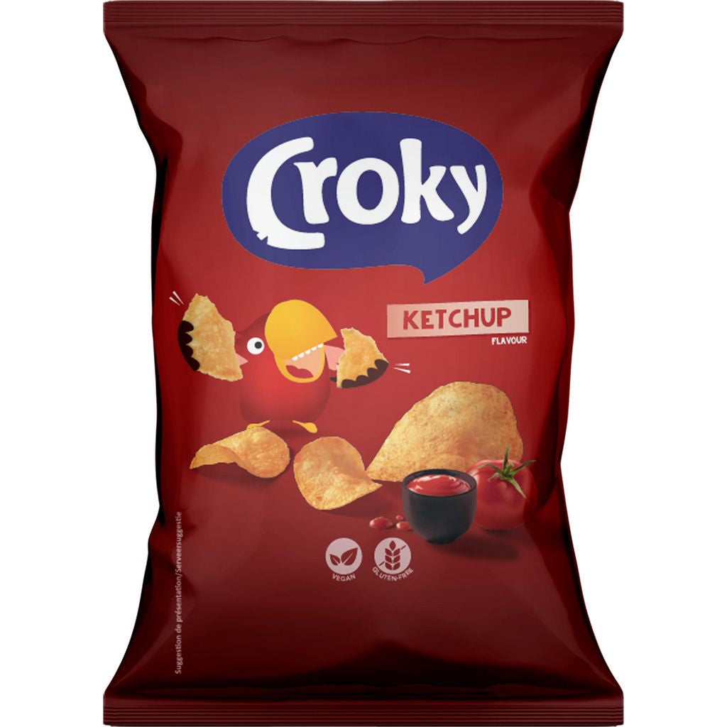 CROKY Chips Ketchup-Geschmack 150g