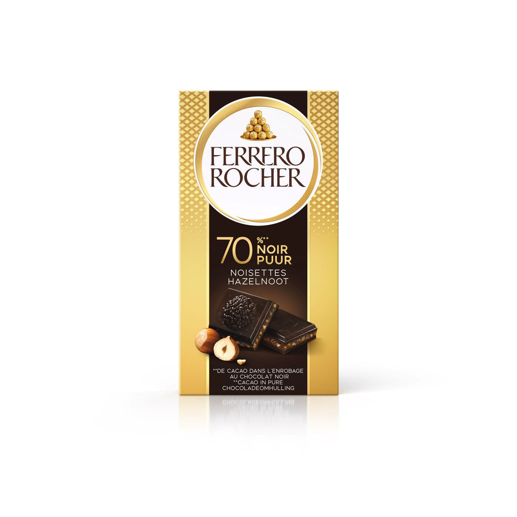 FERRERO ROCHER - Chocolat noir noisettes 90g