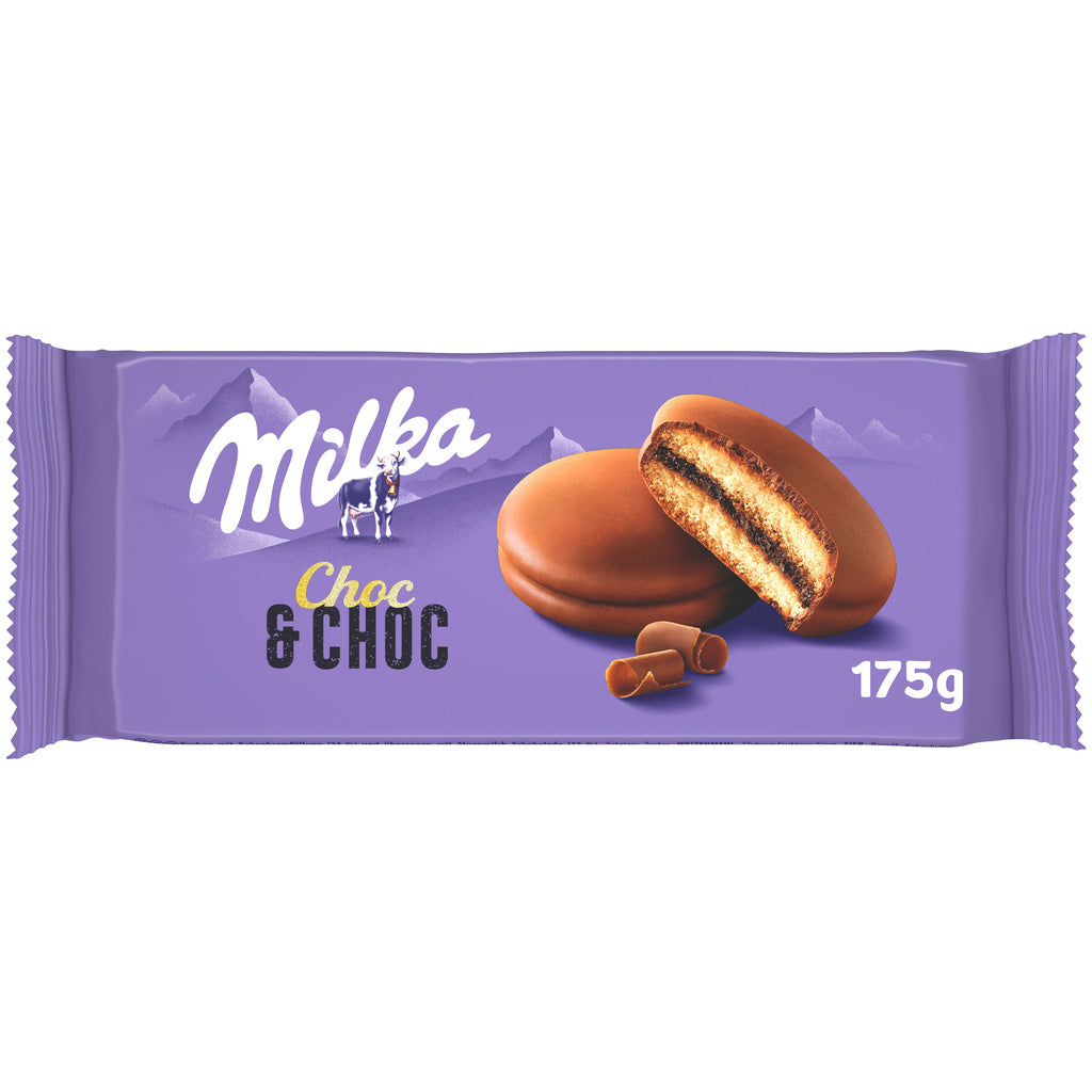 MILKA Gâteaux moelleux Choc & Choc x7 - 175g