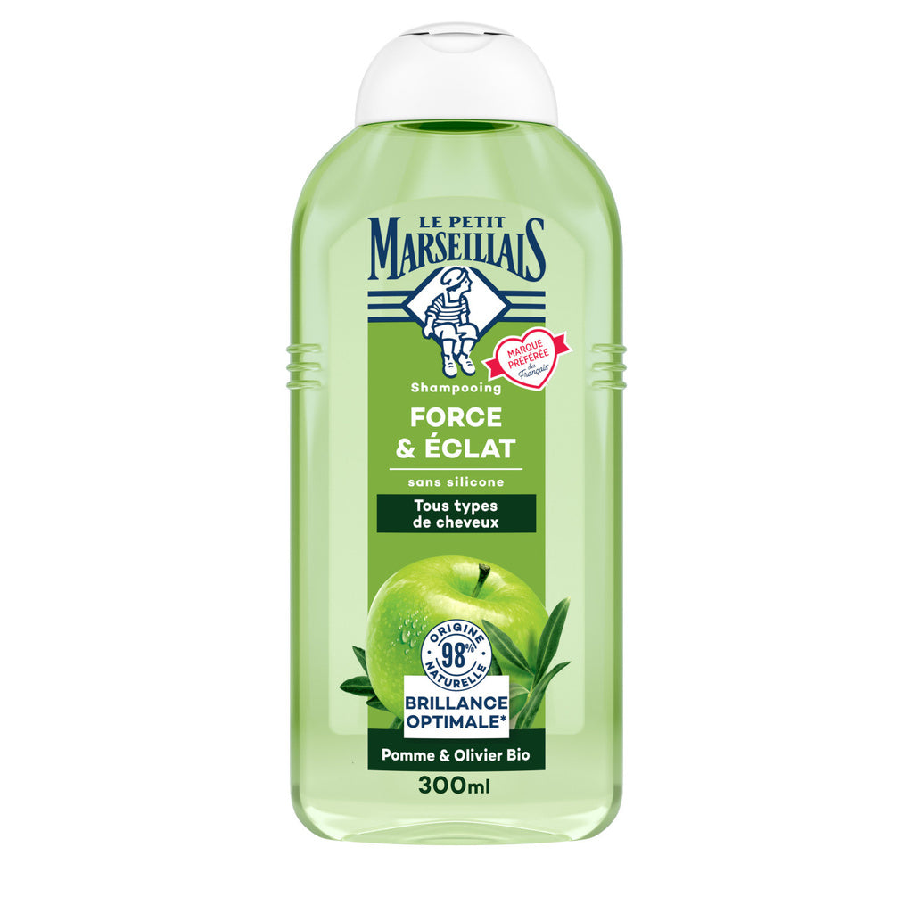 LE PETIT MARSEILLAIS Organic apple and olive leaf shampoo 300ml