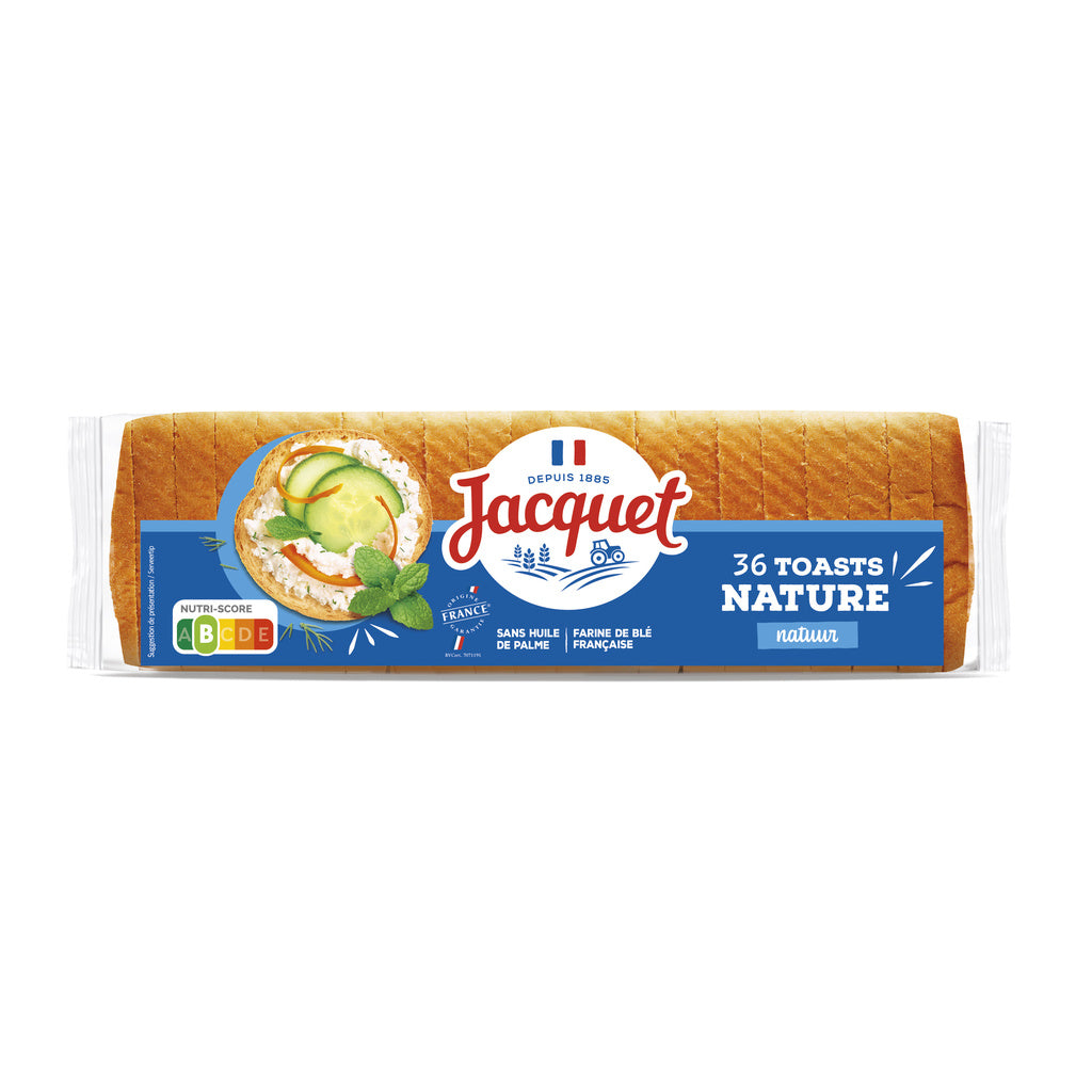 JACQUET Canapé-Brot-Rondelles Nature x36 - 250g