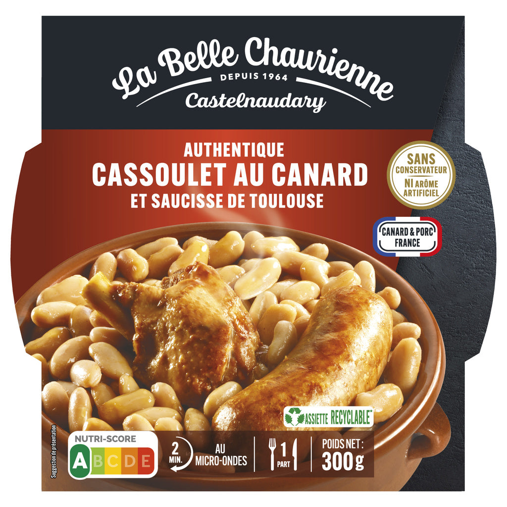 LA BELLE CHAURIENNE Cassoulet de Castelnaudary au canard 300g