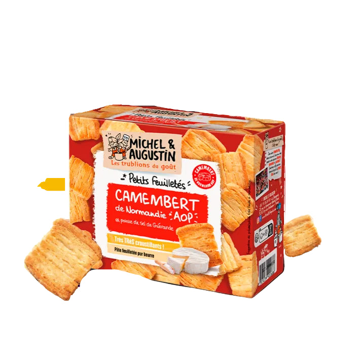 MICHEL ET AUGUSTIN Blätterteiggebäck für den Aperitif mit Camembert de Normandie AOP