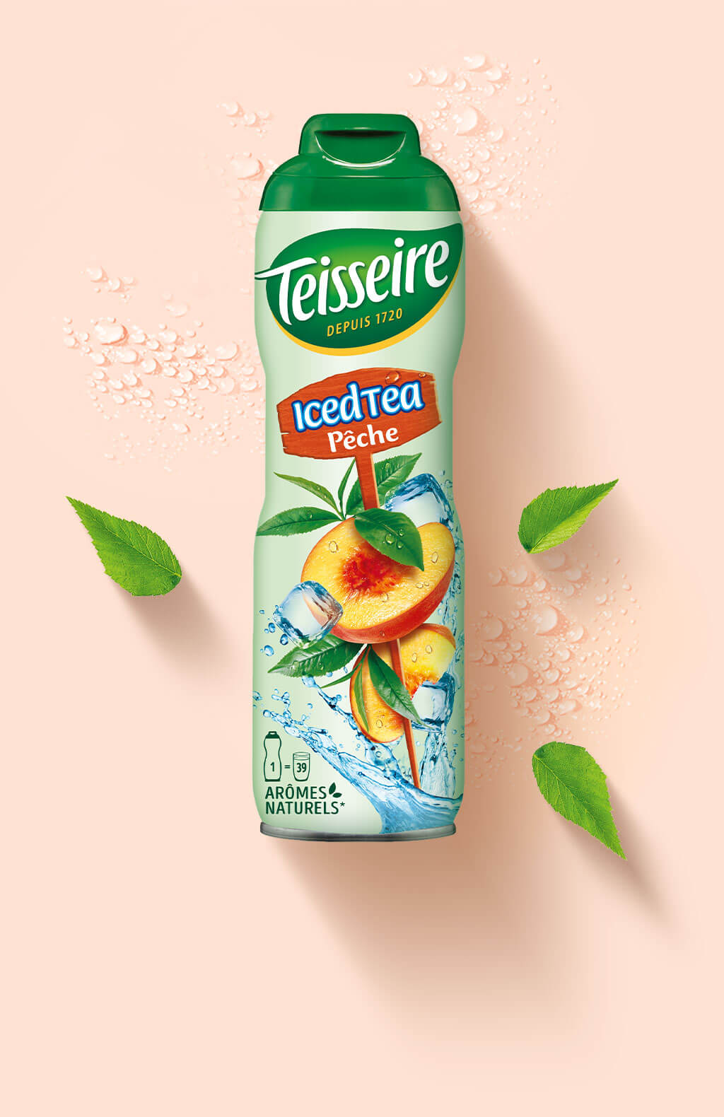 TEISSEIRE Peach Iced Tea Syrup - 60cl