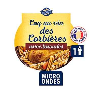 NOS REGIONS ONT DU TALENT Coq au Vin with Twisted Pasta – 300g