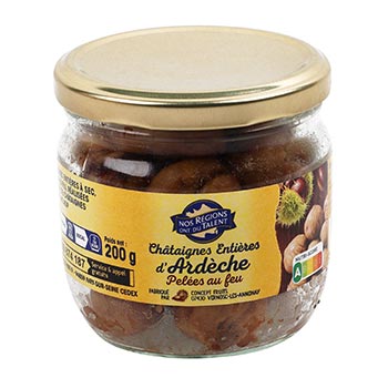 NOS RÉGIONS ONT DU TALENT Whole Ardèche Chestnuts 200g