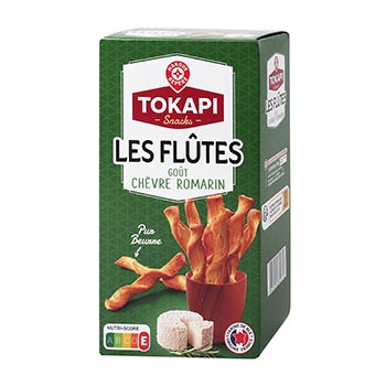 MARQUE REPÈRE Flûtes Ziegenkäse/Rosmarin - 100g