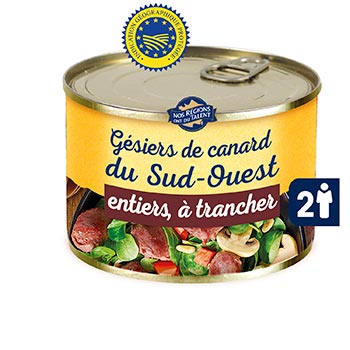 Nos Régions ont du Talent Gésiers de canard du Sud-Ouest 215g
