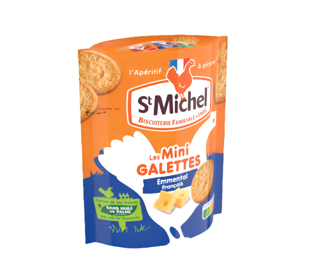 ST MICHEL Mini Galettes mit Emmentaler 100g