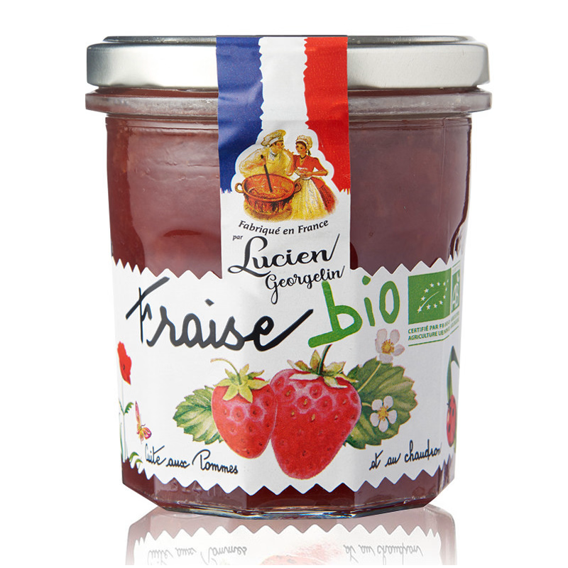 LUCIEN GEORGELIN Strawberry Jam Cooked with Apples & in a Cauldron 320g