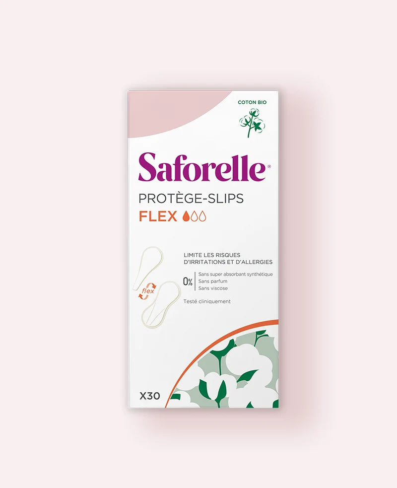 SAFORELLE Protège-slips Flex Coton BIO x30
