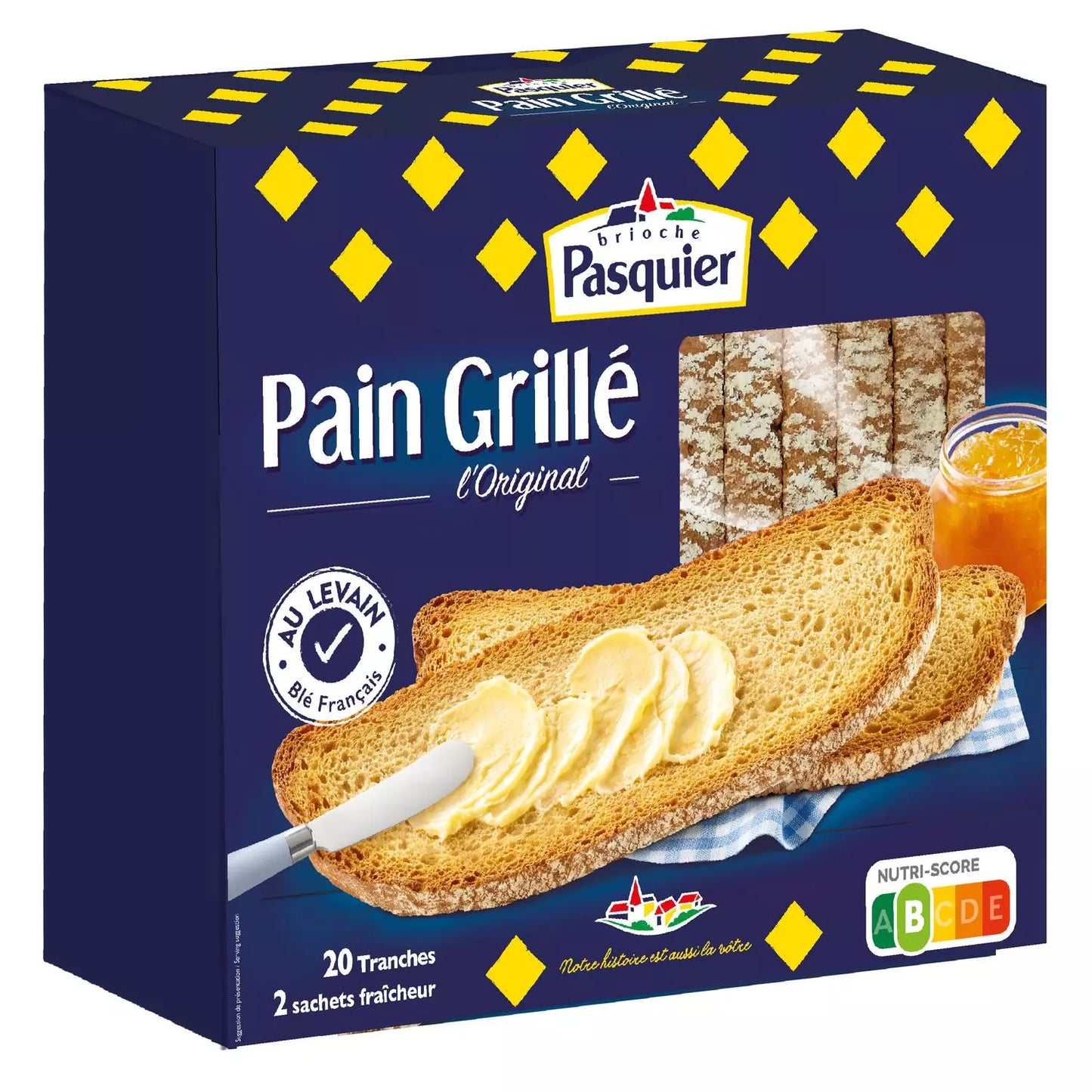 PASQUIER Toasted Bread – The Original 20 Slices (415g)*