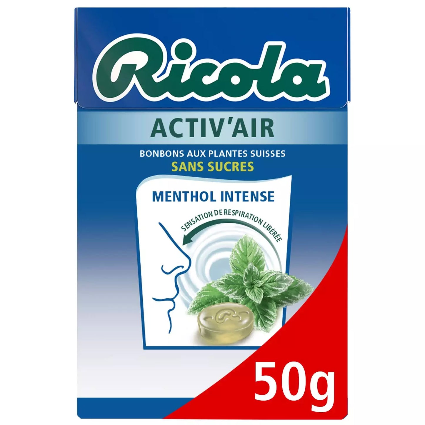 RICOLA Activ’Air Intense Menthol Sugar-Free Candy 50g