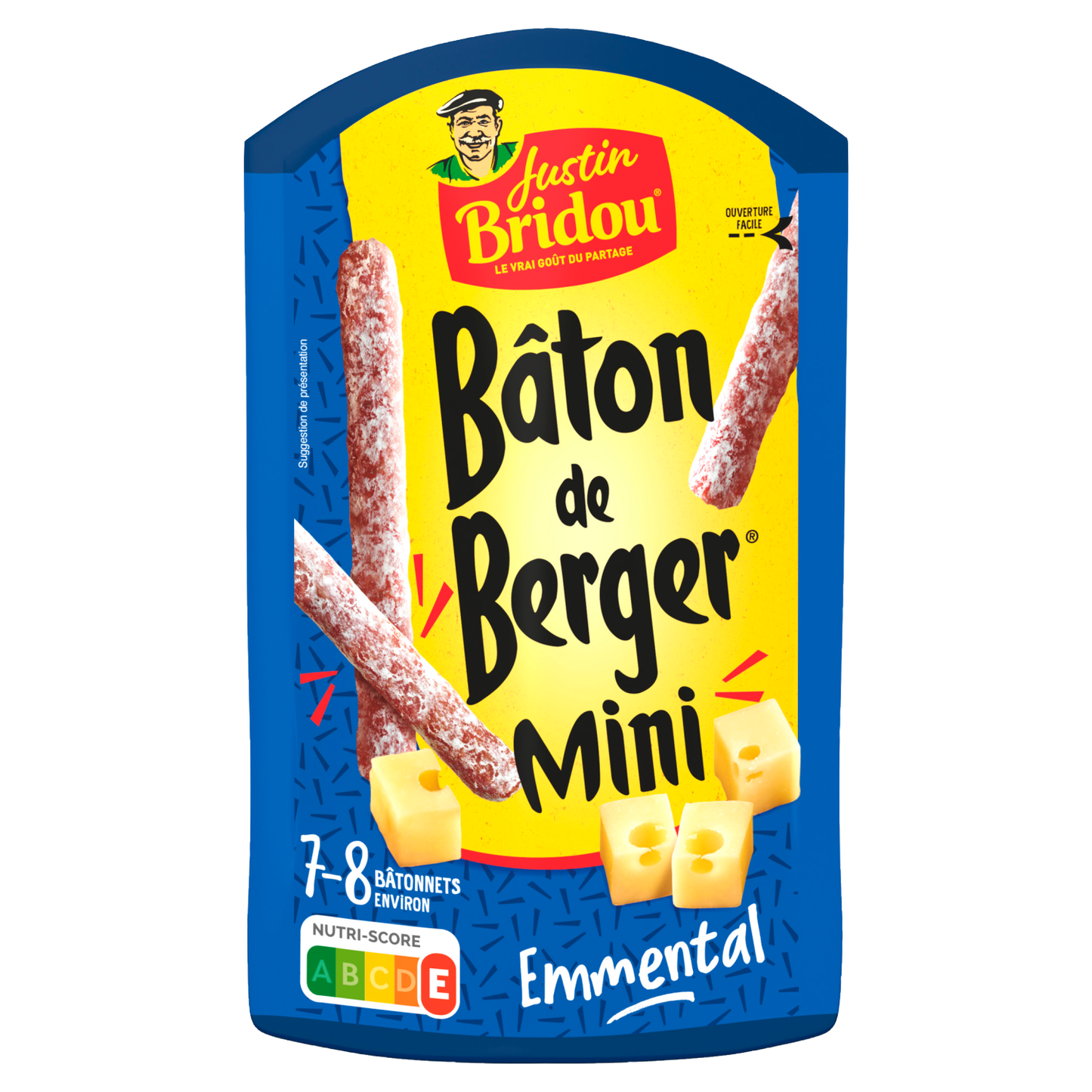 JUSTIN BRIDOU Mini Bâton de Berger Emmental 80g