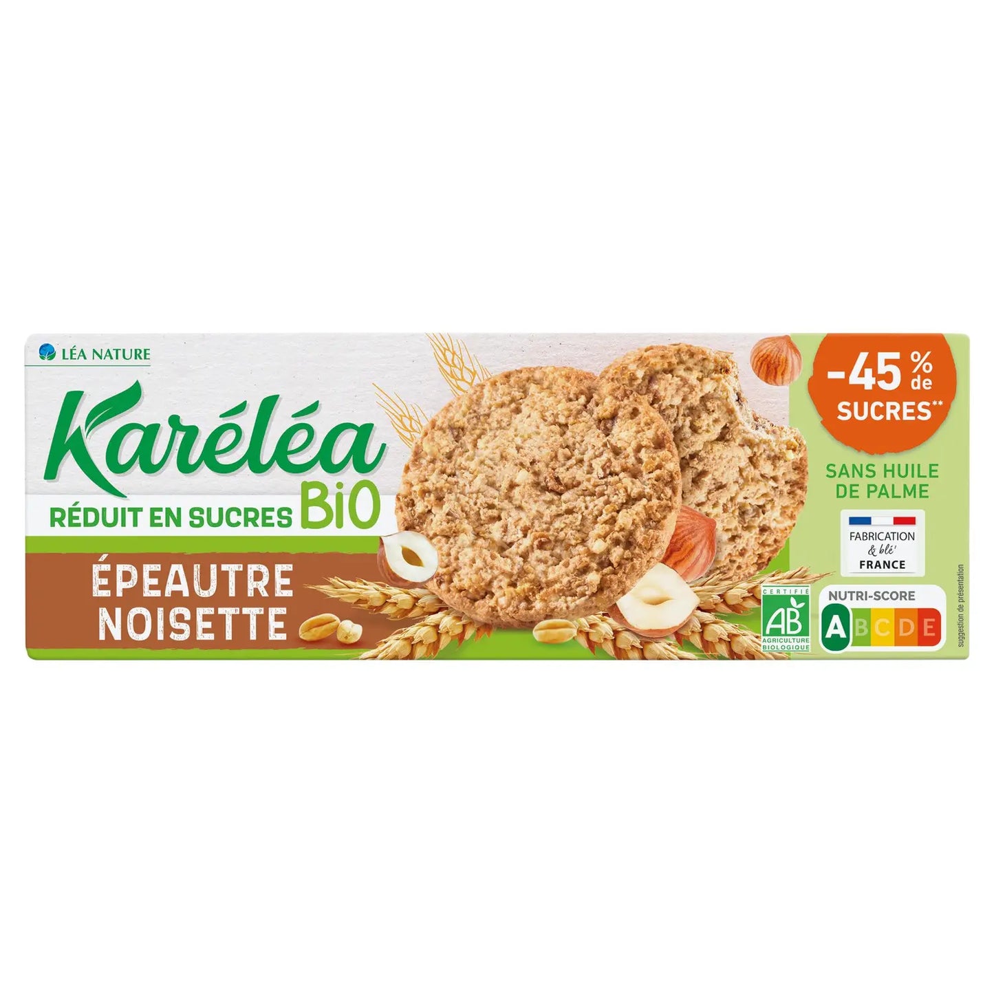 KARELEA Organic Low Sugar Spelt Hazelnut Biscuits 150g
