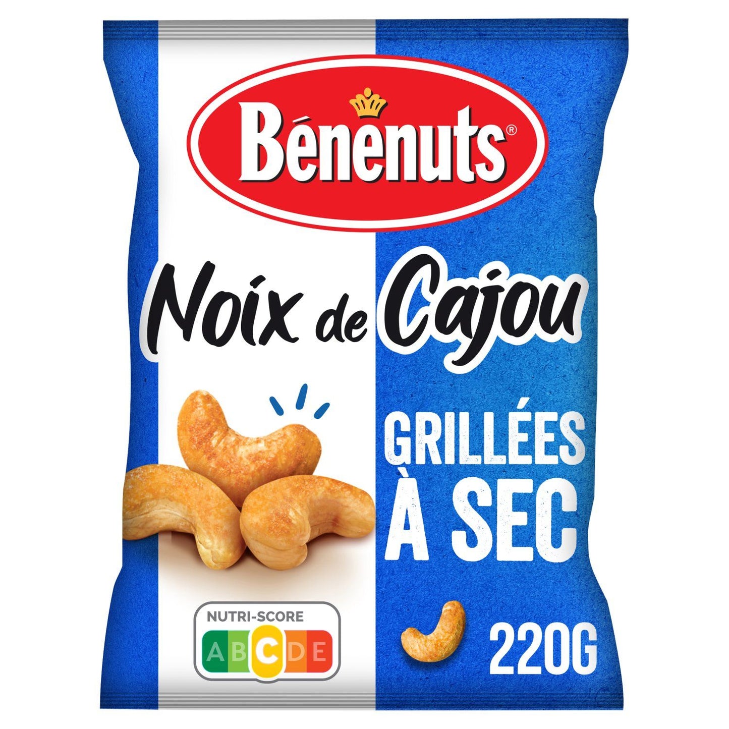 BÉNÉNUTS Dry Roasted Cashew Nuts 220g