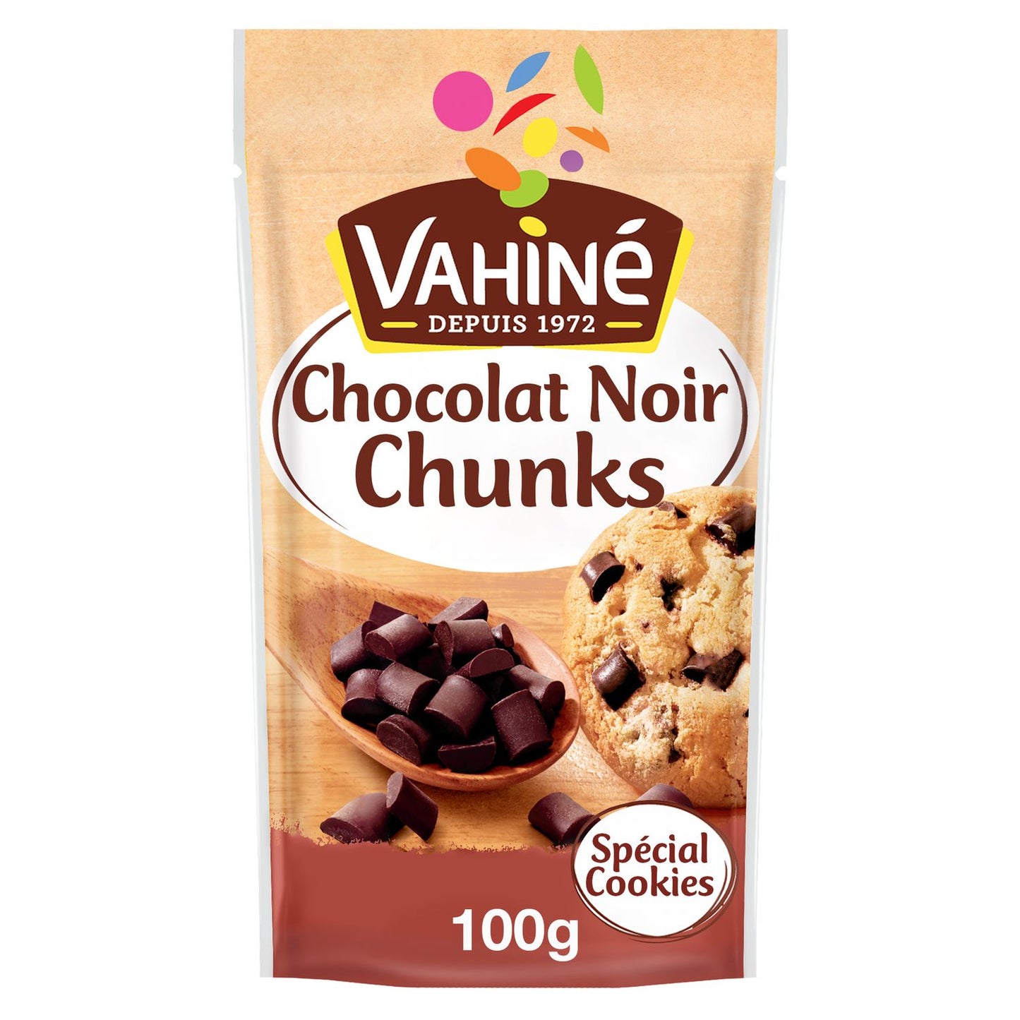 VAHINE Dark Chocolate Chunks 100g – For Brownies & Cookies