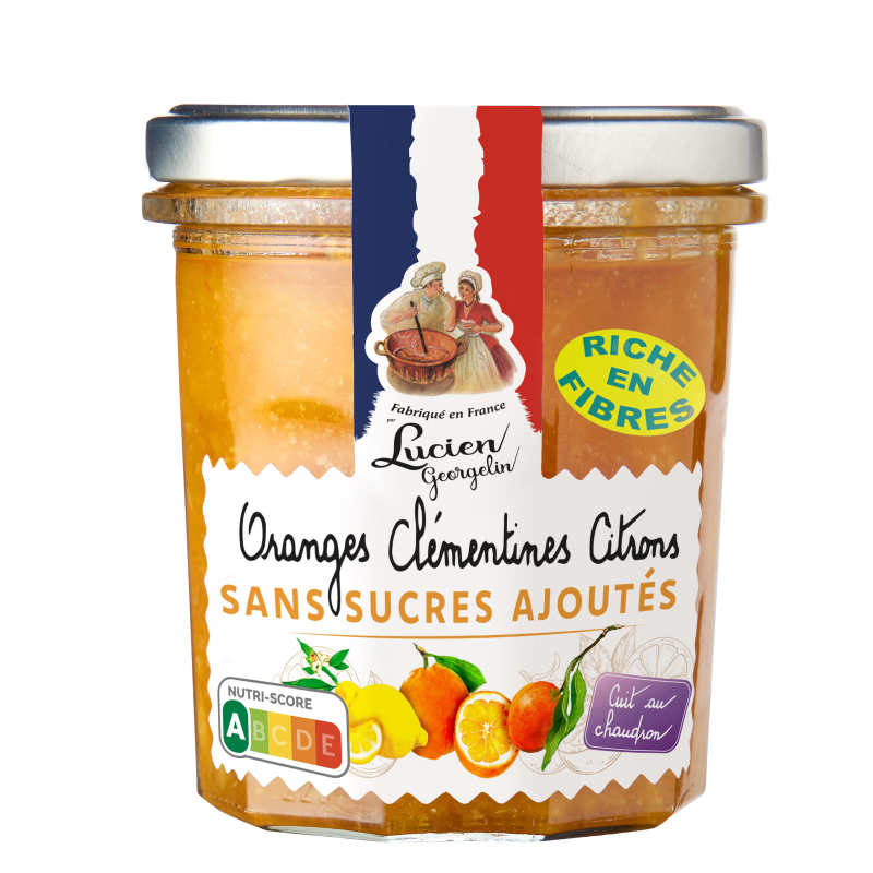 LUCIEN GEORGELIN 3 Citrus Spread No Added Sugar 320g