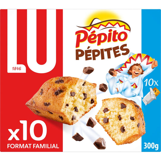 LU Pépito – Filled Cake with Chocolate Chips 10 pack – 300g