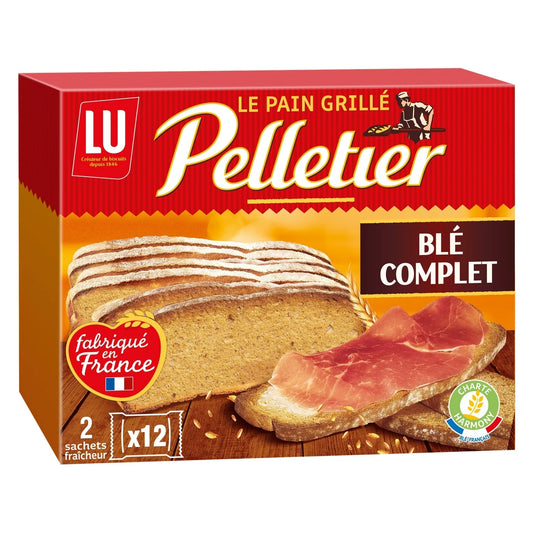 LU Pelletier – Whole Wheat Toast 24 slices – 500g