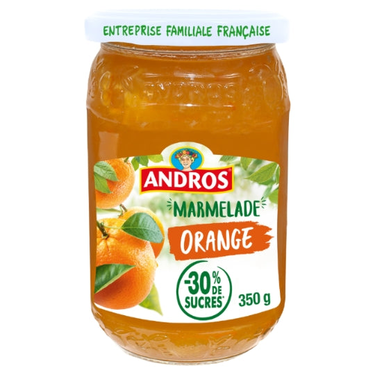ANDROS Marmelade orange allégée en sucres 350g