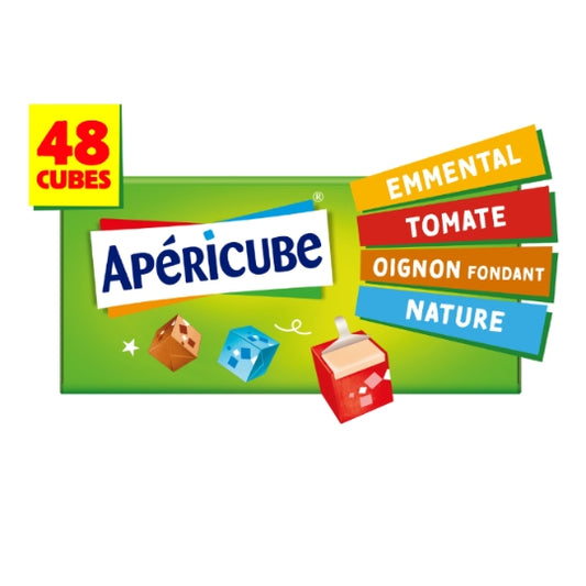 APÉRICUBE Cheese Appetizer Long Drink Box of 48 Cubes – 250g