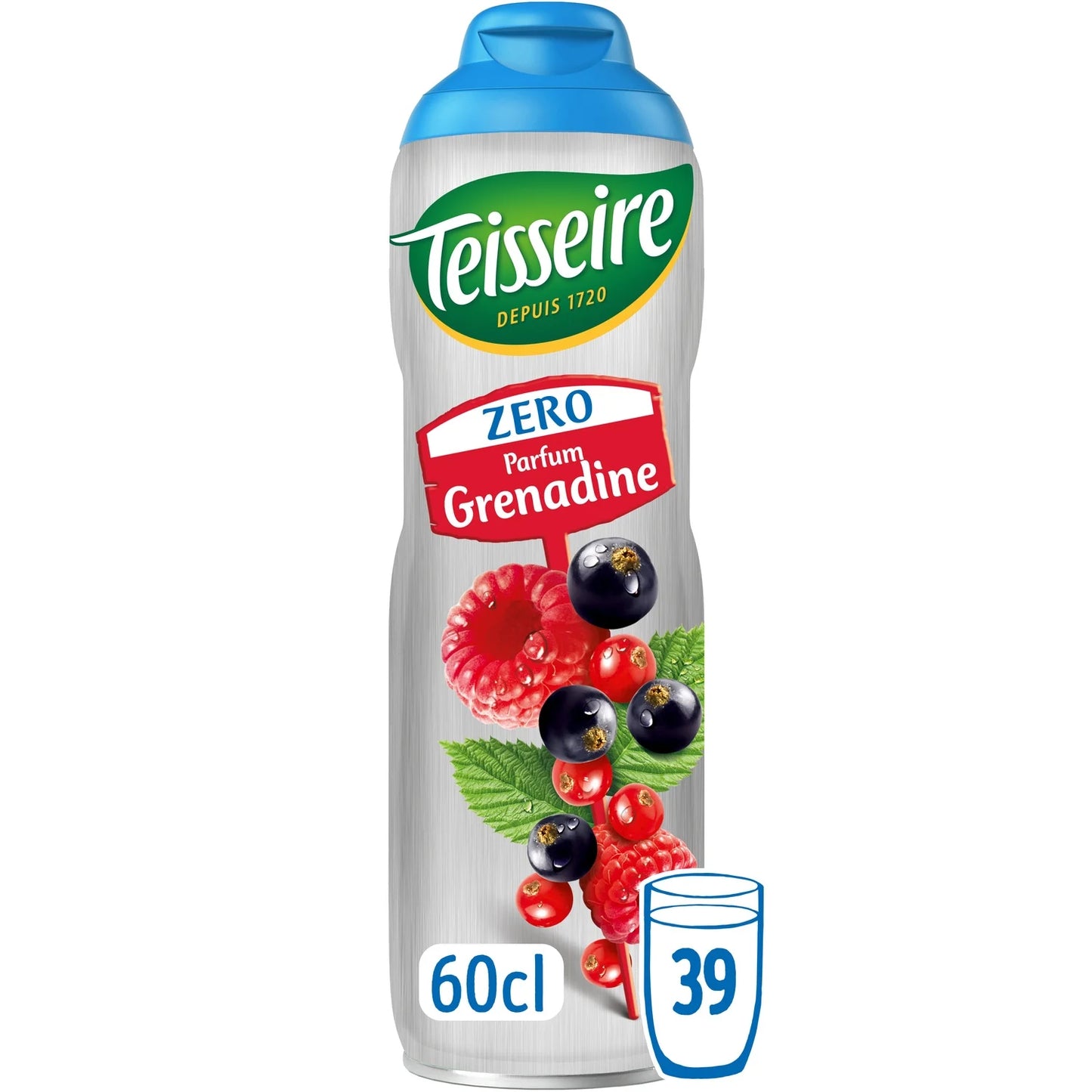 TEISSEIRE Grenadine Syrup Zero Sugar - 60cl