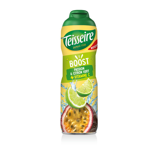 TEISSEIRE Sirop Boost Passion et Citron Vert Vitamine C 60cl