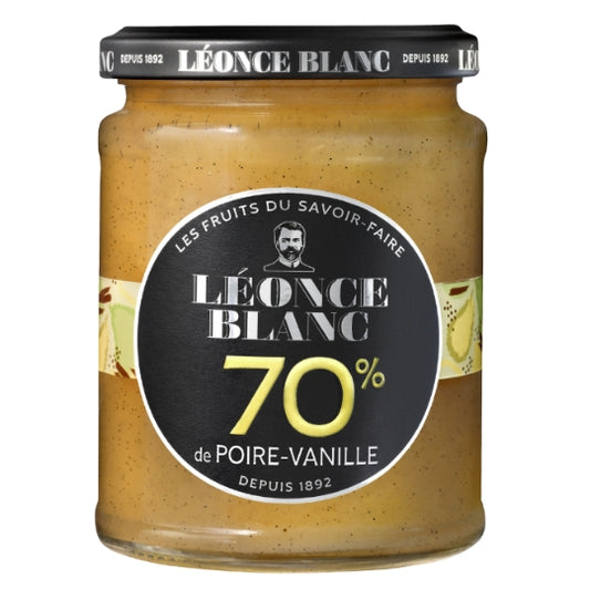 LEONCE BLANC Confiture Poire Vanille 70%