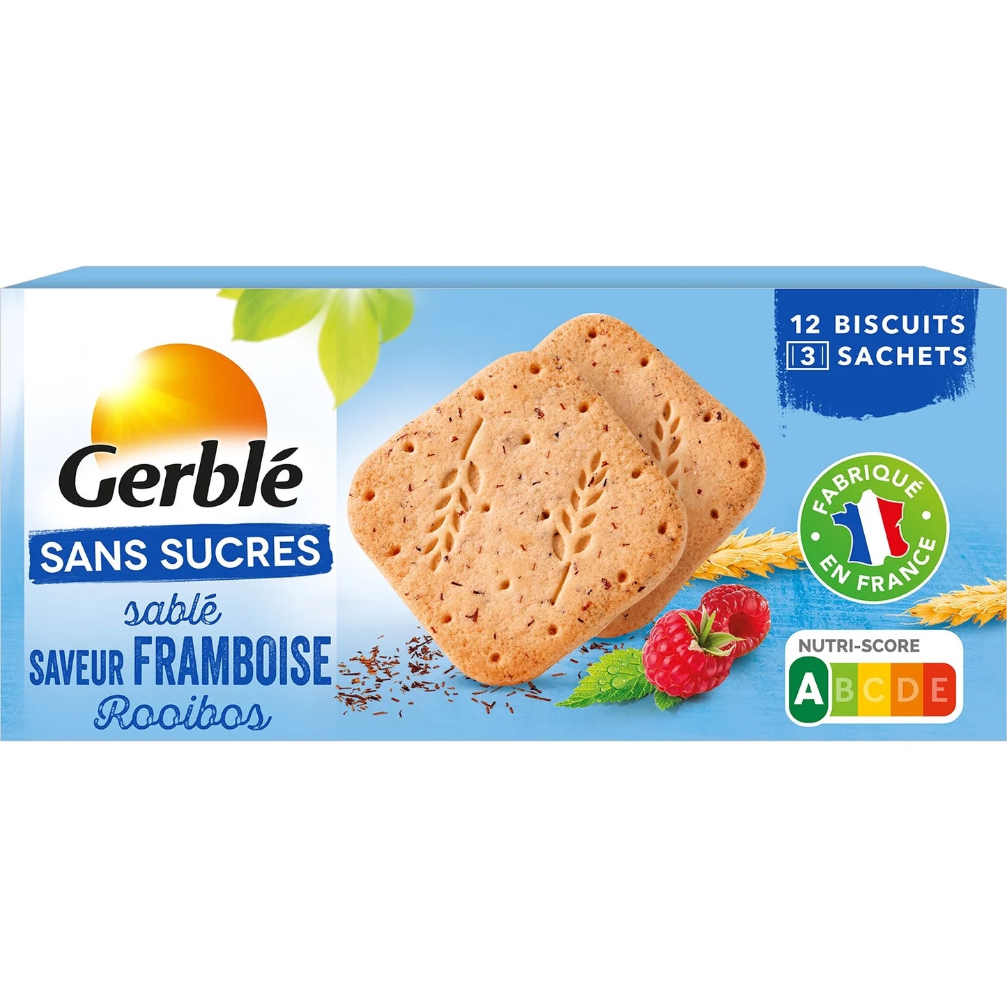GERBLE Sugar-Free Raspberry Rooibos Shortbread 150g