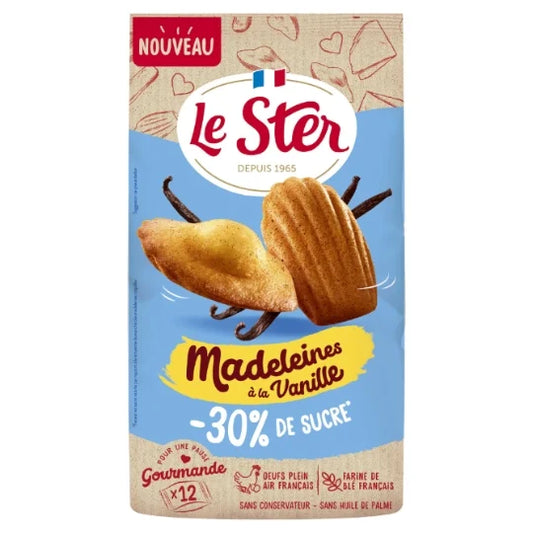 LE STER Madeleines coquilles Vanille -30% de sucre 300g
