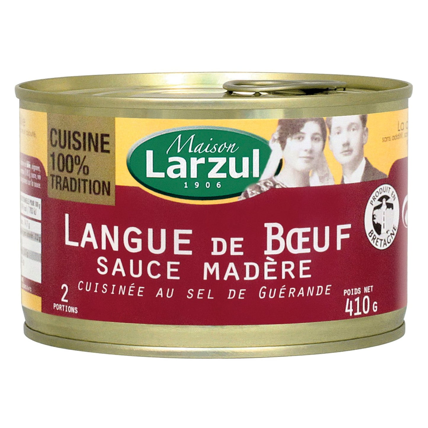 LARZUL Langue de bœuf sauce Madère 410g