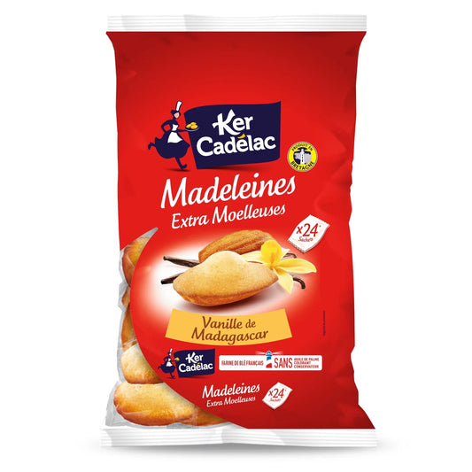 KER CADELAC Madagascan Vanilla Madeleines Individual Sachets 600g