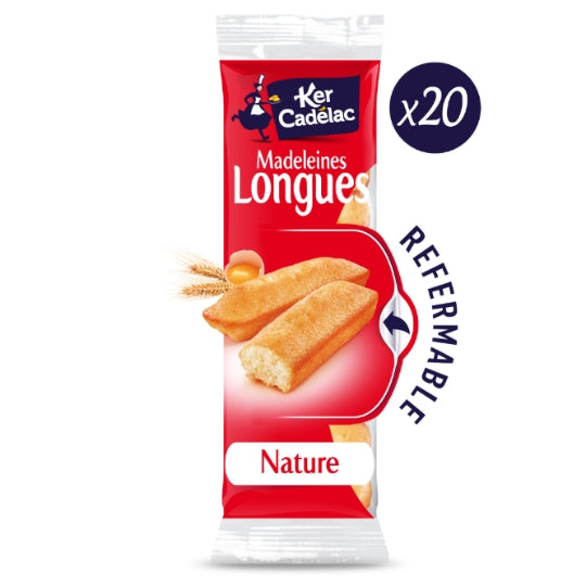KER CADELAC Madeleines Longues Nature x20 - 220g