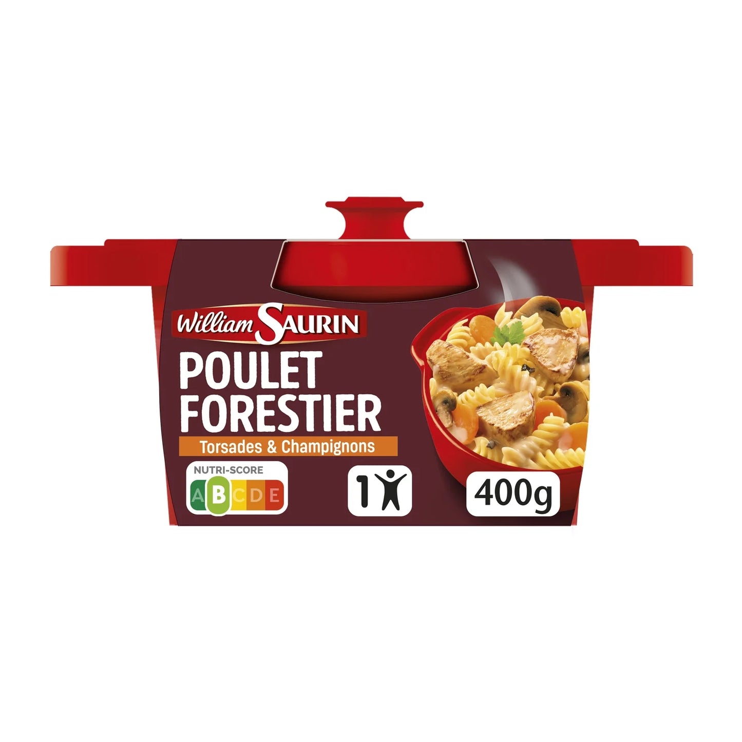 WILLIAM SAURIN Plat Individuel Poulet Forestier 400g
