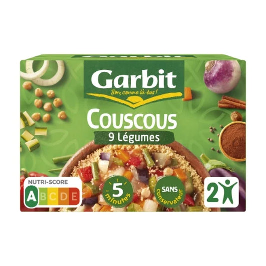 GARBIT Plat familial Couscous aux 9 Légumes 690g