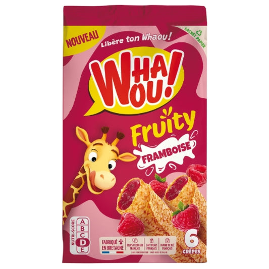 WHAOU! Crêpes Fruity Framboise 180g*