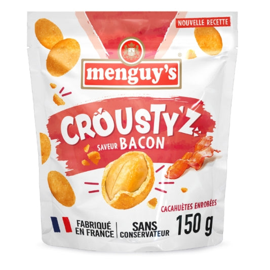 MENGUY'S Cacahuètes enrobées croustillantes bacon 170g