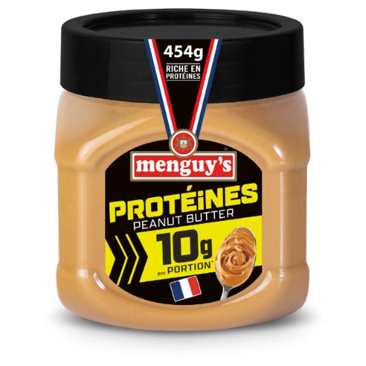 MENGUY'S Beurre de Cacahuètes Riche en Protéines 454g