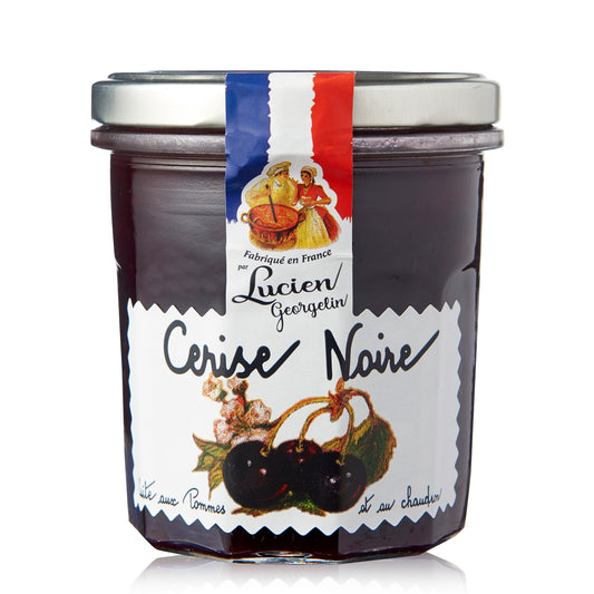 LUCIEN GEORGELIN Black Cherry Spread Cooked with Apples & in a Cauldron 320g