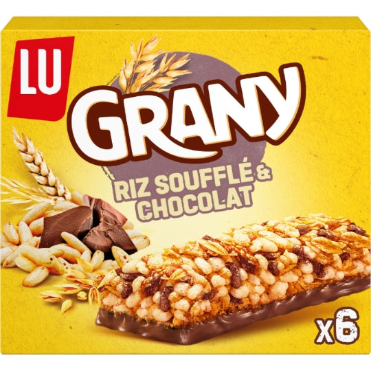 LU Barres Céréales Grany Chocolat Riz Soufflé x6 - 125g