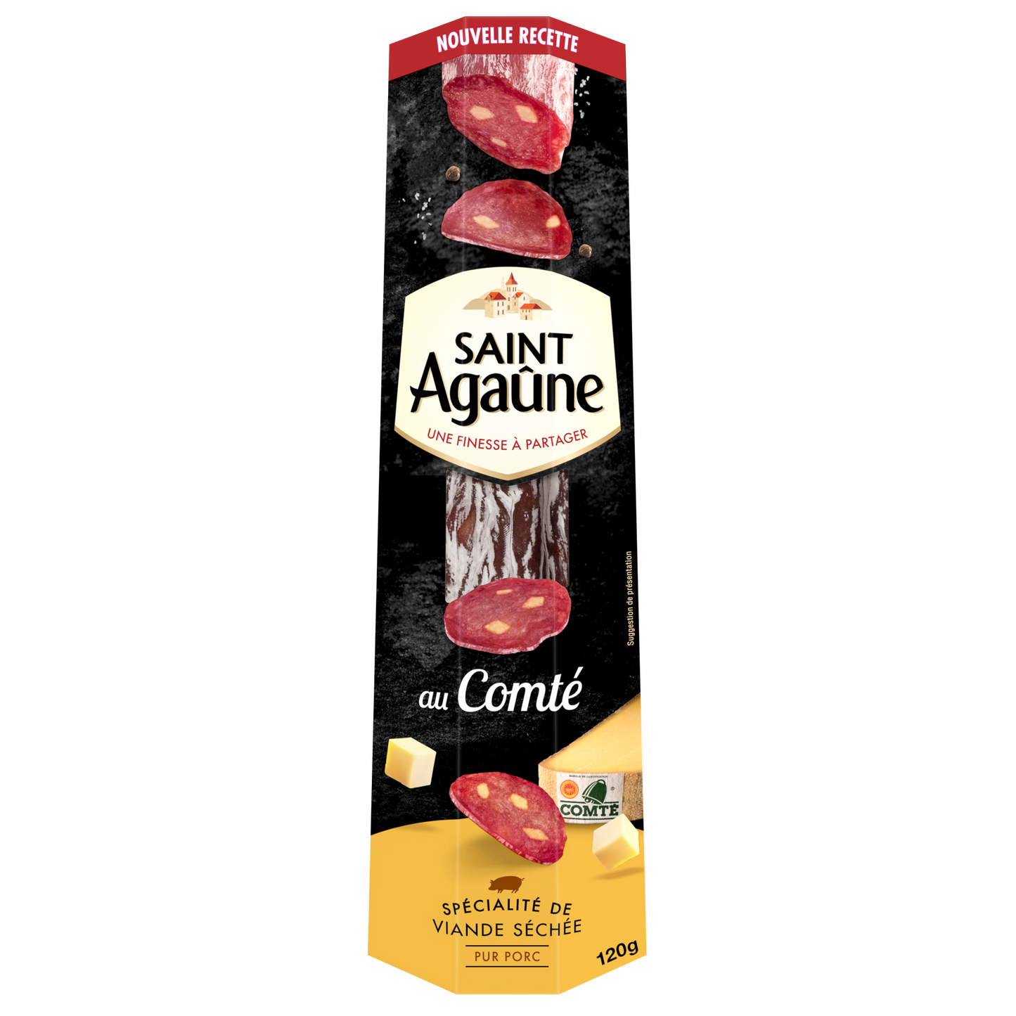 SAINT AGAUNE Sausage with Comté 120g