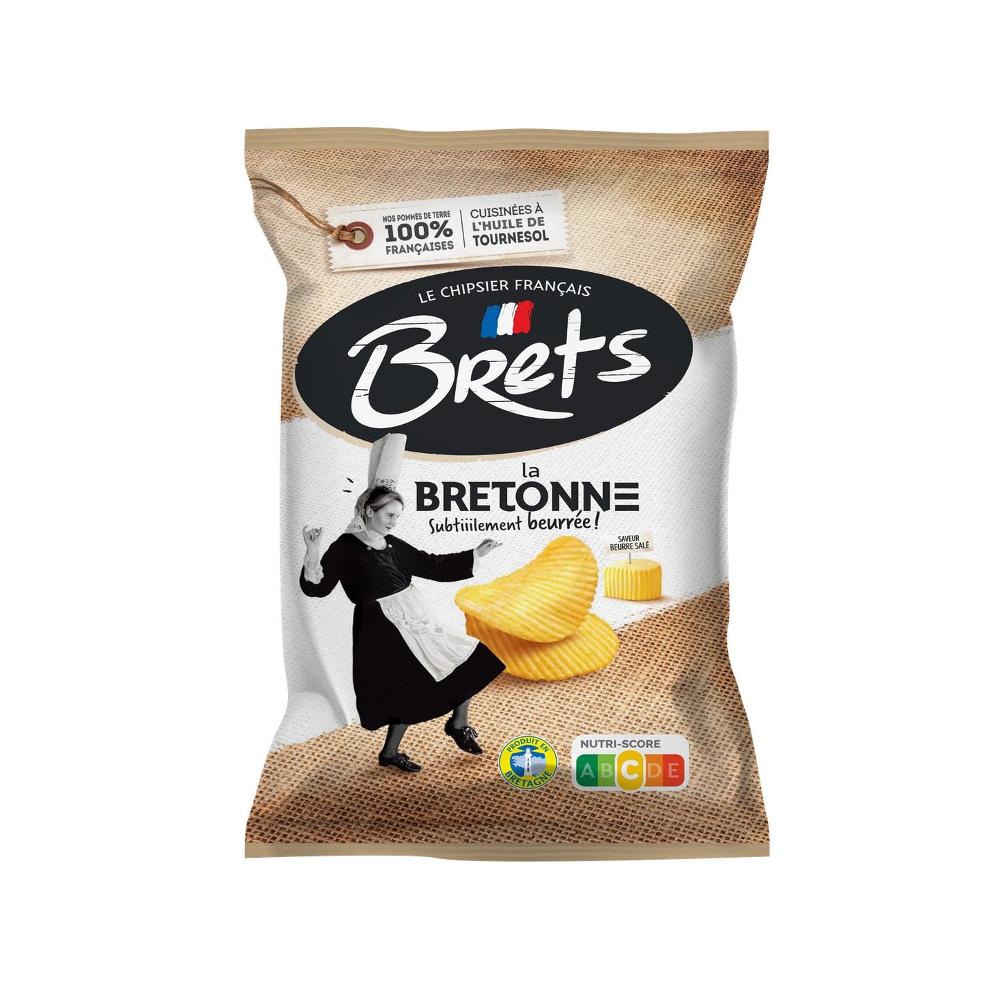 BRETS Chips saveur beurre salé 125g