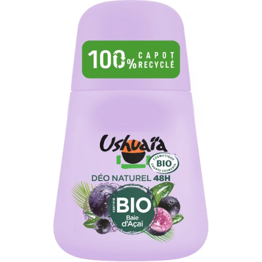 USHUAIA Déodorant bille Bio 48h Açai