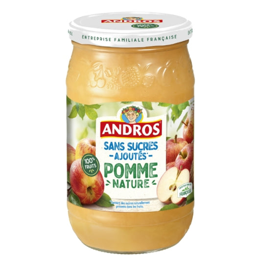 ANDROS Compote pomme s/sucres ajoutés 730g