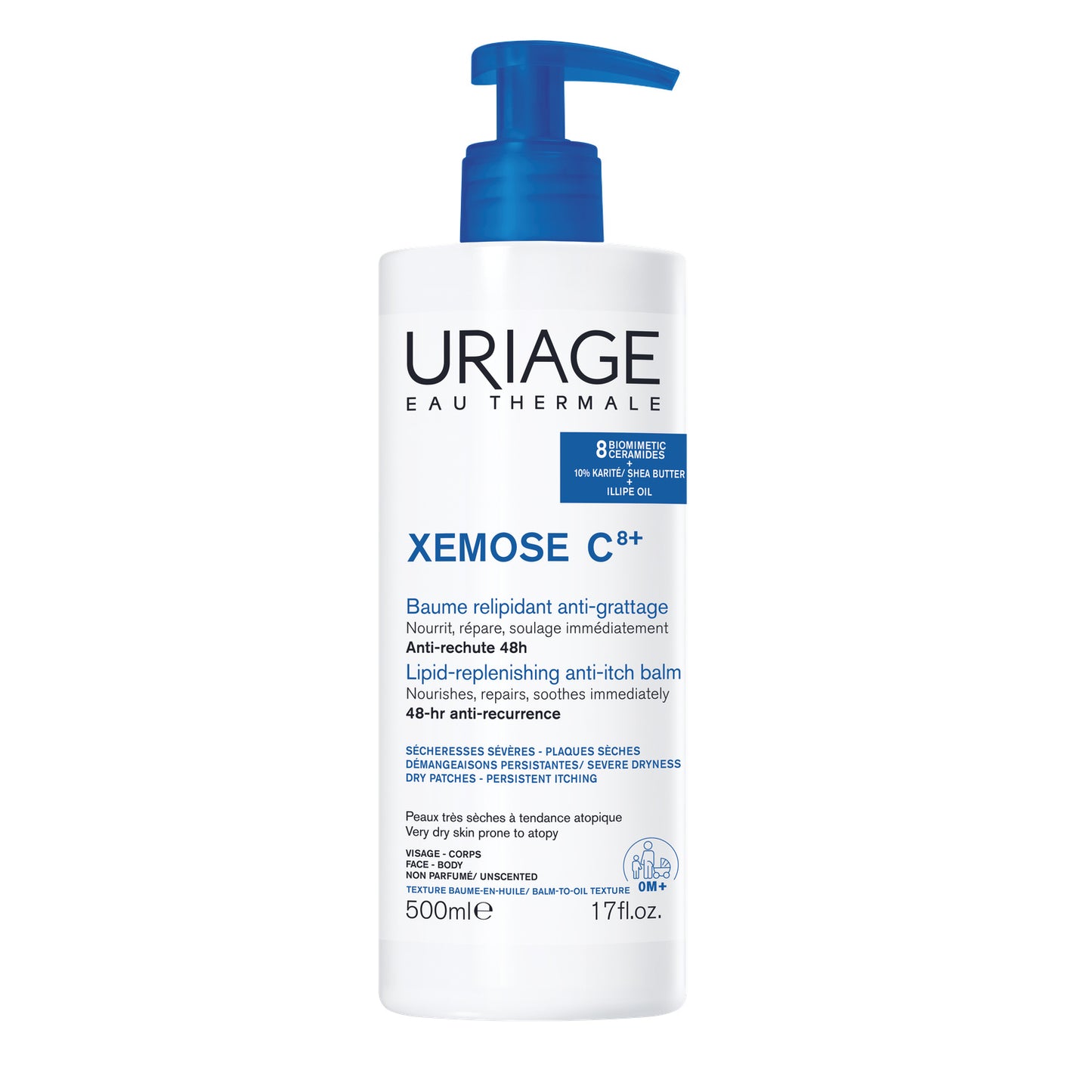 URIAGE Xémose C8+ Baume Oléo Apaisant 500ml